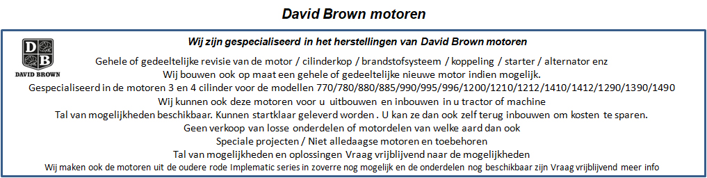 David brown motoren header